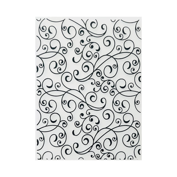Poppy Crafts Embossing Folder #278 - Fine Line Swirls