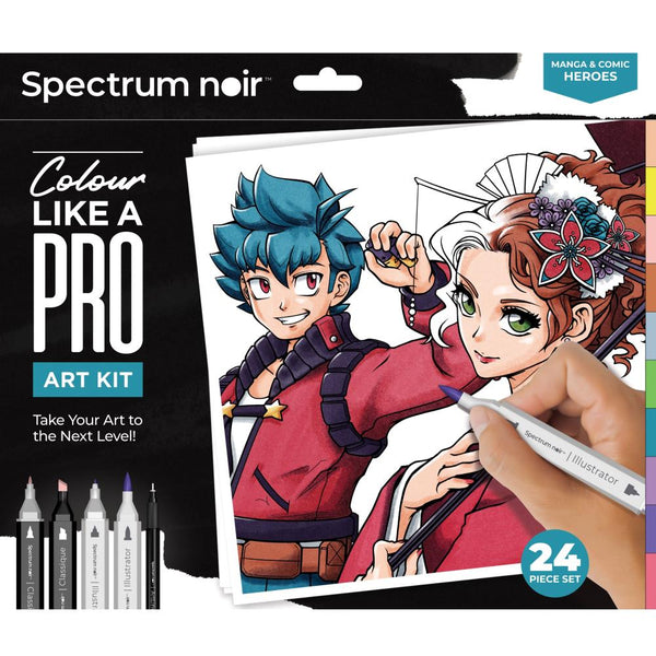 Spectrum Noir Colour Like A Pro Art Kit Manga & Comic Heroes*