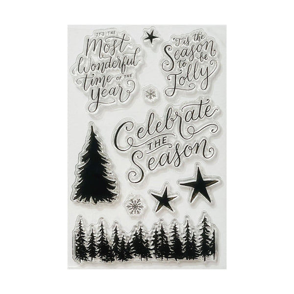 Poppy Crafts Clear Stamps #362 - Celebrate The Season