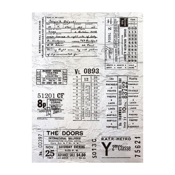 Poppy Crafts Clear Stamps #366 - Theatre Stubs