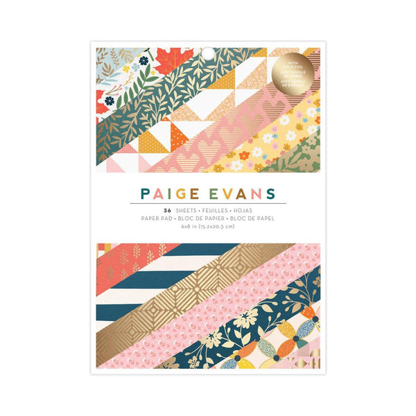 American Crafts Single-Sided Paper Pad 6"X8" 36 Pack - Paige Evans Bungalow Lane