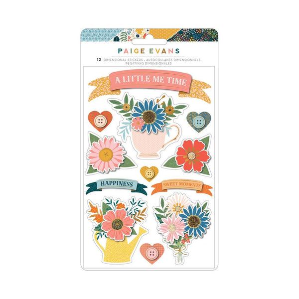 Paige Evans Bungalow Lane Dimensional Stickers 12 Pack - Banners*