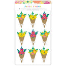American Crafts Paige Evans - Splendid Dimensional Stickers 9 pack  Bouquets