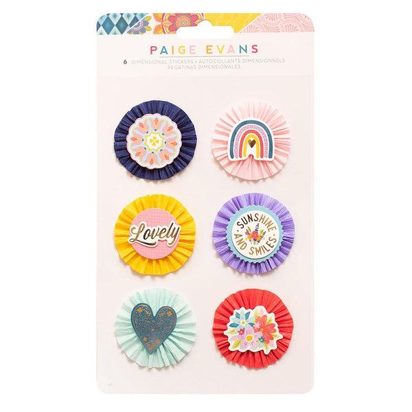 American Crafts Paige Evans Wonders Dimensional Stickers 6 Pack - Lollies