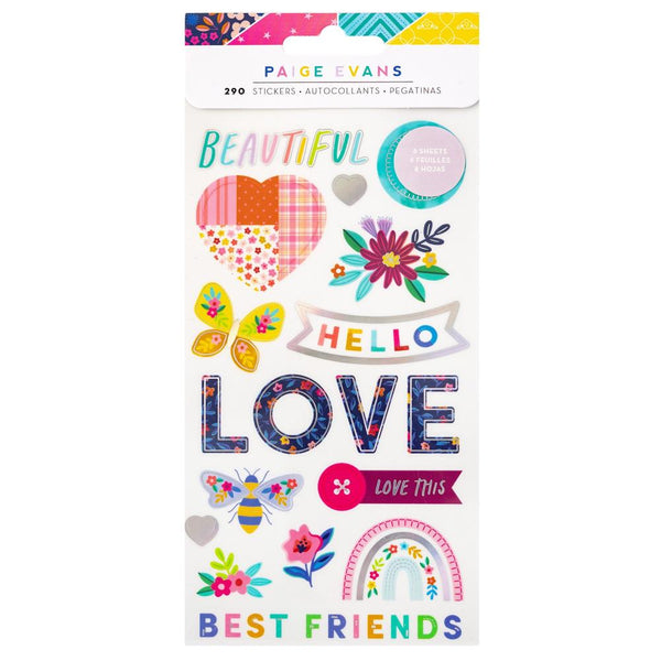 Paige Evans Blooming Wild Sticker Book with Holographic Foil Accents