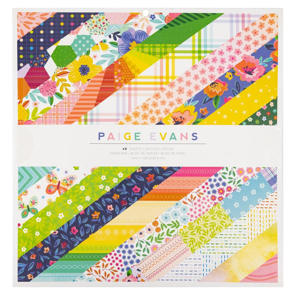 Paige Evans  Single-Sided Paper Pad 12"X12" 48-pack - Paige Evans Blooming Wild