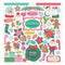 Paige Evans Sugarplum Wishes Foam Stickers 12"X12"  with Red Foil