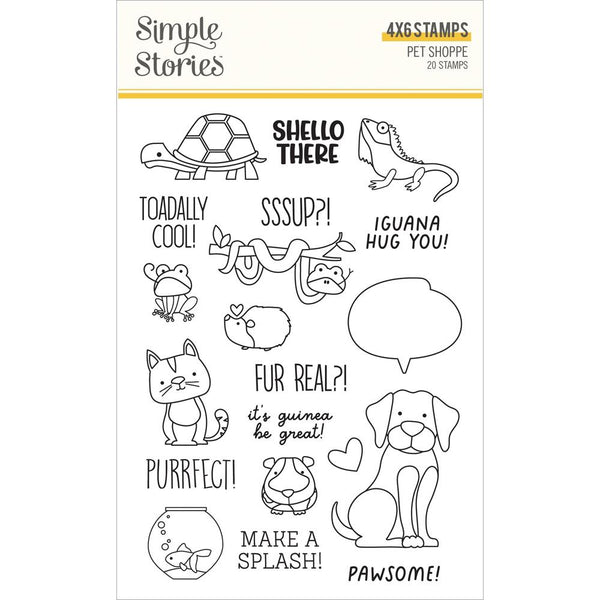 Simple Stories Pet Shoppe - Photopolymer Clear Stamps*