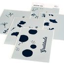 Pinkfresh Studio Stencils 4.25"x 5.25" 5 pack - Fall Leaf Border Layering*
