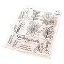 Pinkfresh Studio Clear Stamp Set 6"X8" (15.2cm x  20.3cm) Happy For You*