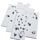 Pinkfresh Studio Stencils 4"X9" 6pack  Rainbow Daisies Layering