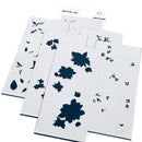 Pinkfresh Studio Stencils 4"X9" 6pack  Artistic Dahlia Layering