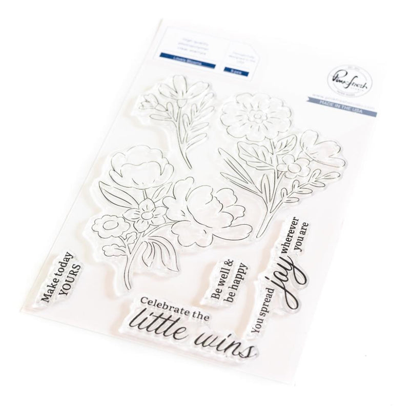 Pinkfresh Studio Clear Stamp Set 4"X6" Lovely Blooms