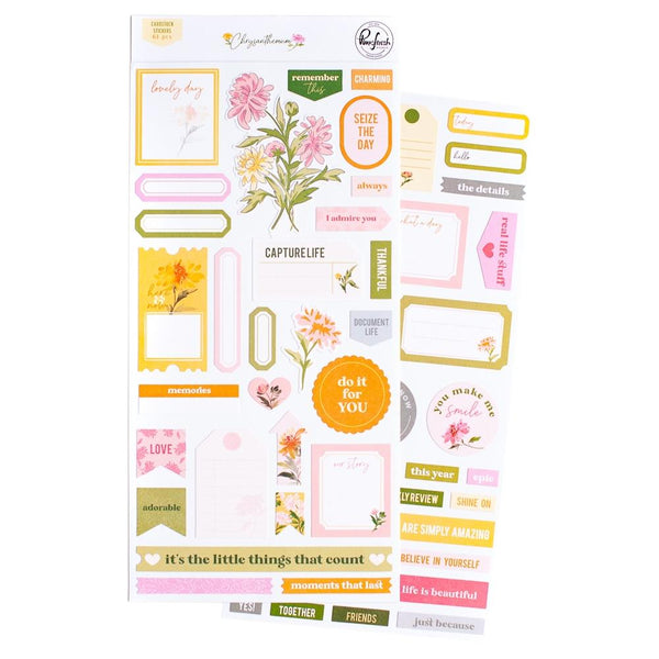 PinkFresh Cardstock Stickers - Chrysanthemum