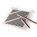 Pinkfresh Studio Cling Rubber Background Stamp Set A2 - Pop-Out Diagonal Stripes