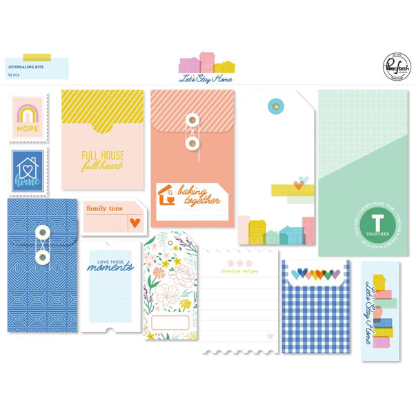 PinkFresh - Let's Stay Home Journaling Bits 13 pack