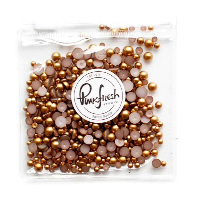 Pinkfresh Metallic Pearls Essentials Matte Gold