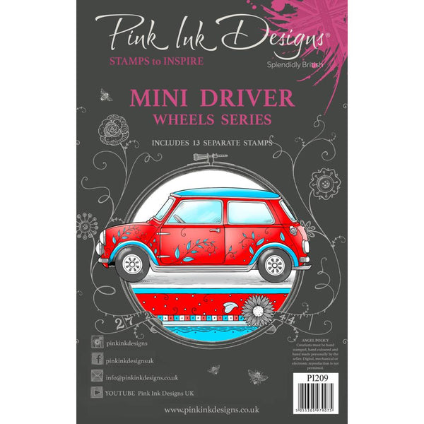 Pink Ink Designs 6"X8" Clear Stamp Set Mini Driver*