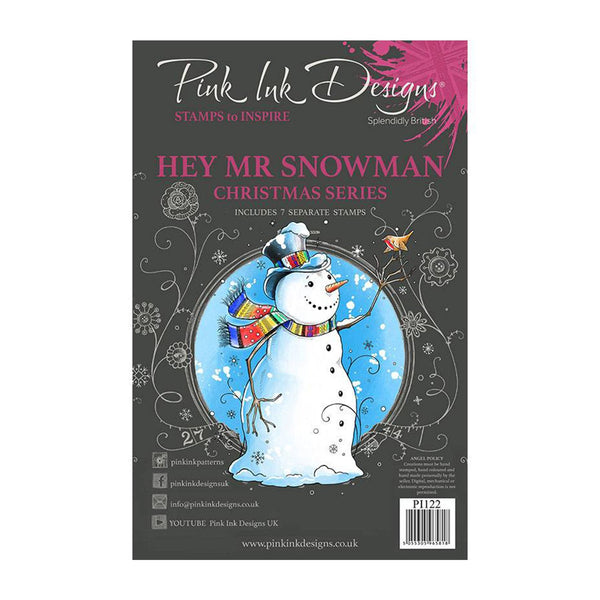 Pink Ink Designs Christmas Series - A5 Clear Stamp - Hey Mr Snowman*