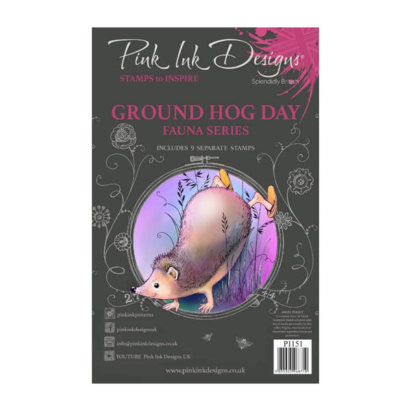 Pink Ink Designs A5 Clear Stamp Set - Groundhog Day*