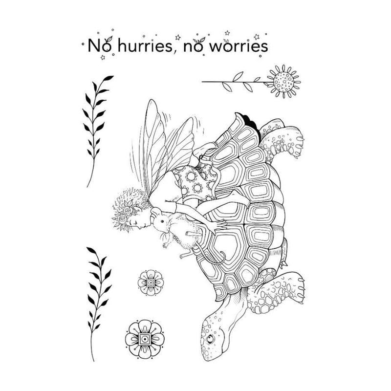 Pink Ink Designs A6 Clear Stamp - No Hurries