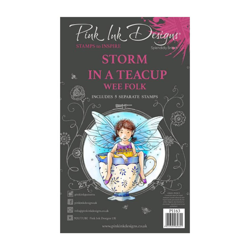 Pink Ink Designs A6 Clear Stamp - Storm In A Teacup*