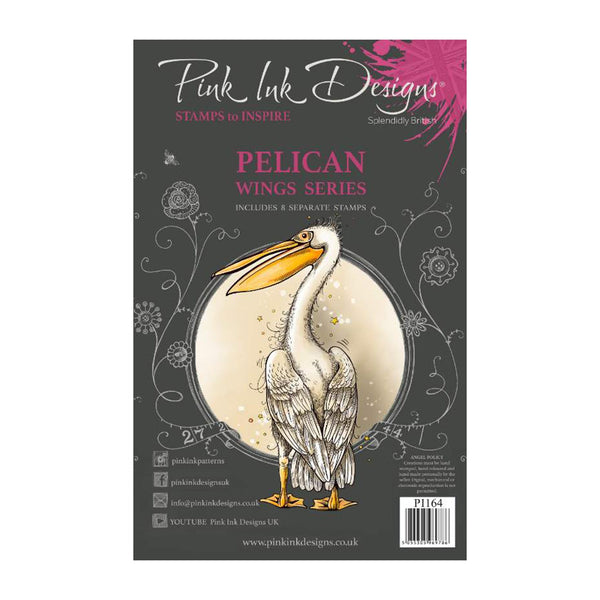 Pink Ink Designs A5 Clear Stamp Set - Pelican*
