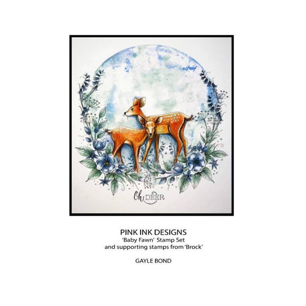 Pink Ink Designs 6"x 8" Clear Stamp Set - Fawn*