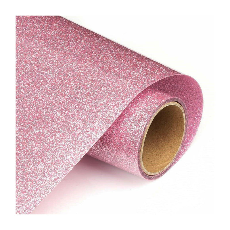 Poppy Crafts 10"x5' Heat Transfer Glitter Vinyl - Pink*
