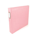 Universal Crafts Classic Leather 12"x12" Three Ring Album - Pink
