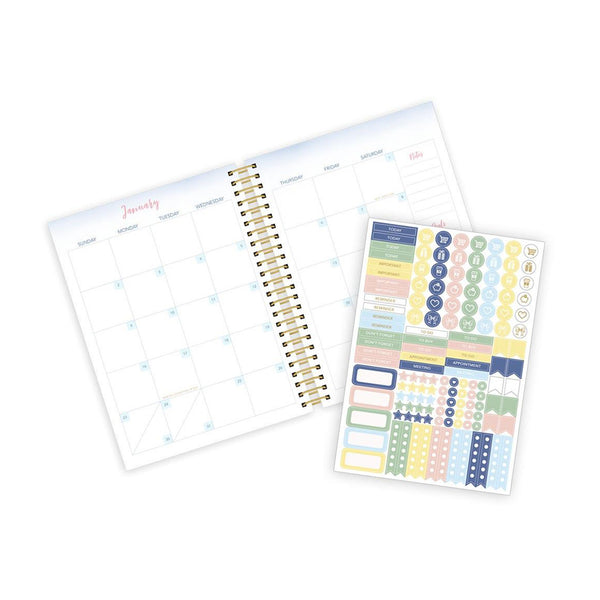 Paper House 12-Month Dated Planner 8.5"x9.75" She Believed, Jan 2022-Dec 2022*