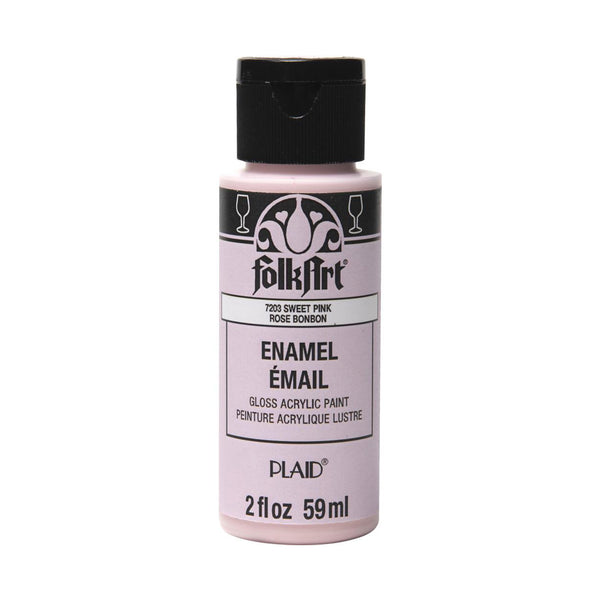 FolkArt Enamel Paint 2oz - Sweet Pink