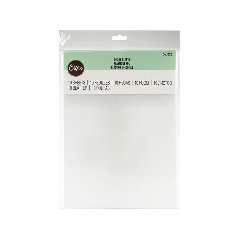 Sizzix Shrink Plastic 8.25"X11.75" 10/Pkg