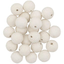 Lia Griffith Cotton Spun Paper Balls 15mm 24 pack - White