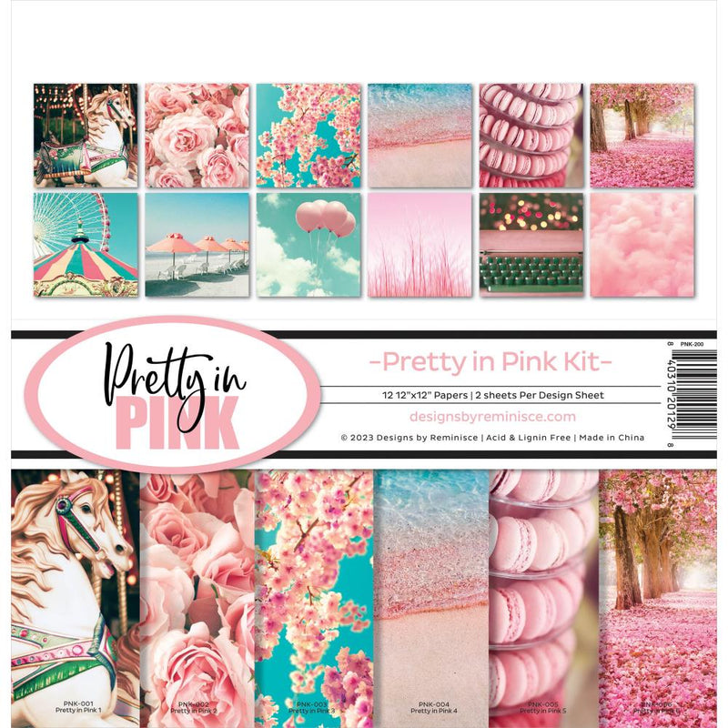 Reminisce Collection Kit 12"X12" Pretty In Pink
