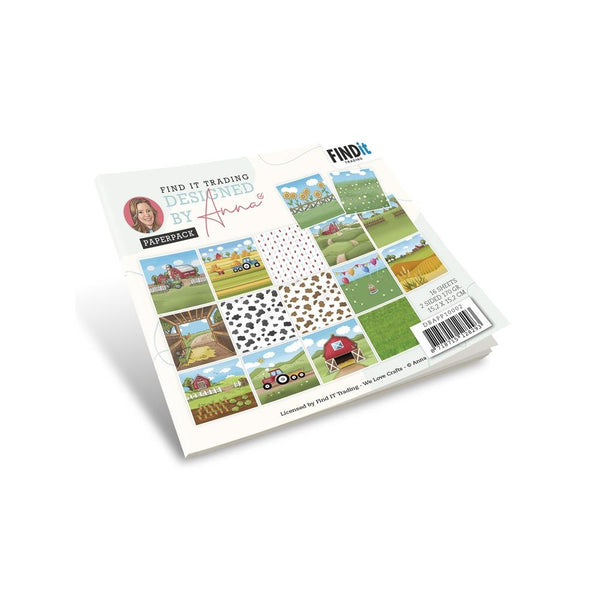 Find It Trading By Anna Paper Pack 6"X6" 16pack  On The Farm, Double-Sided