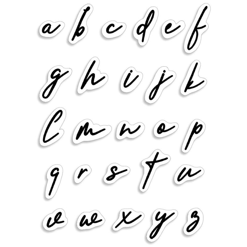 Ciao Bella Stamping Art Clear Stamps 4"X6" - Muse Lowercase Alphabet