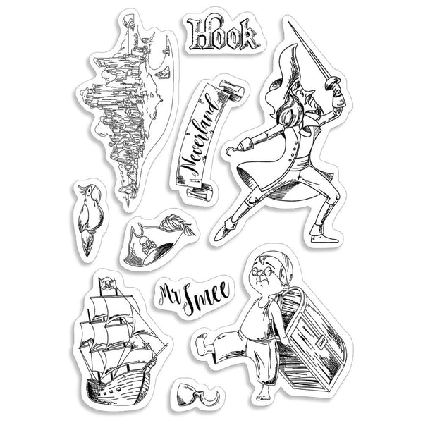 Ciao Bella Stamping Art Clear Stamps 4"X6" - Hook & Mr Smee*