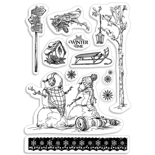 Ciao Bella Stamping Art Clear Stamps 4"X6" - Winter Time*
