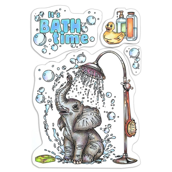 Ciao Bella Stamping Art Clear Stamps 4"X6" - It's Bath Time