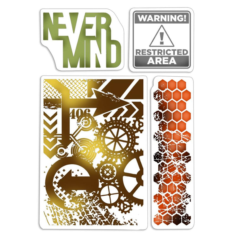 Ciao Bella Bad Girls Clear Stamps 4"X6" - Never Mind