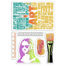 Ciao Bella Stamping Art Clear Stamps 4"X6" - Art Rulers