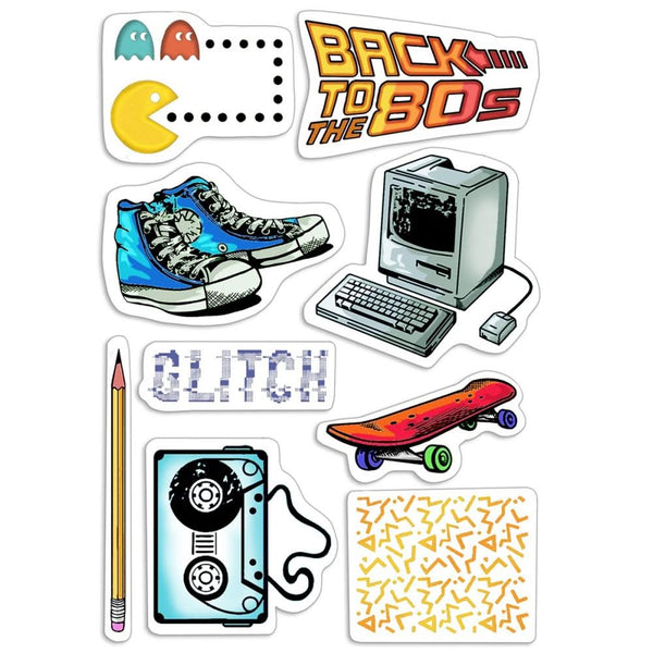 Ciao Bella Stamping Art Clear Stamps 4"X6" - 80's*
