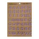 Scrap Metal Petals & Possibilities Self Adhesive Mini Letters - Purple