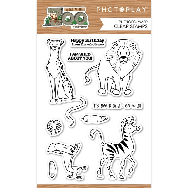 PhotoPlay Photopolymer Clear Stamps A Day At The Zoo*