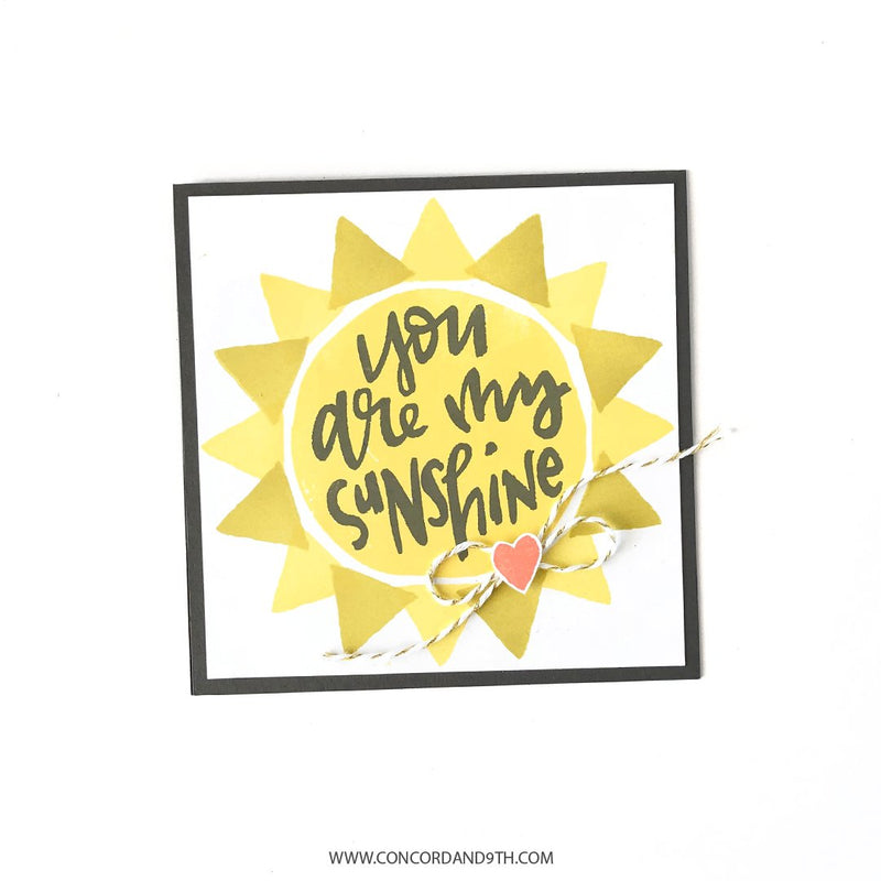 Concord & 9th Clear Stamps 4in x 6in - Painted Sayings