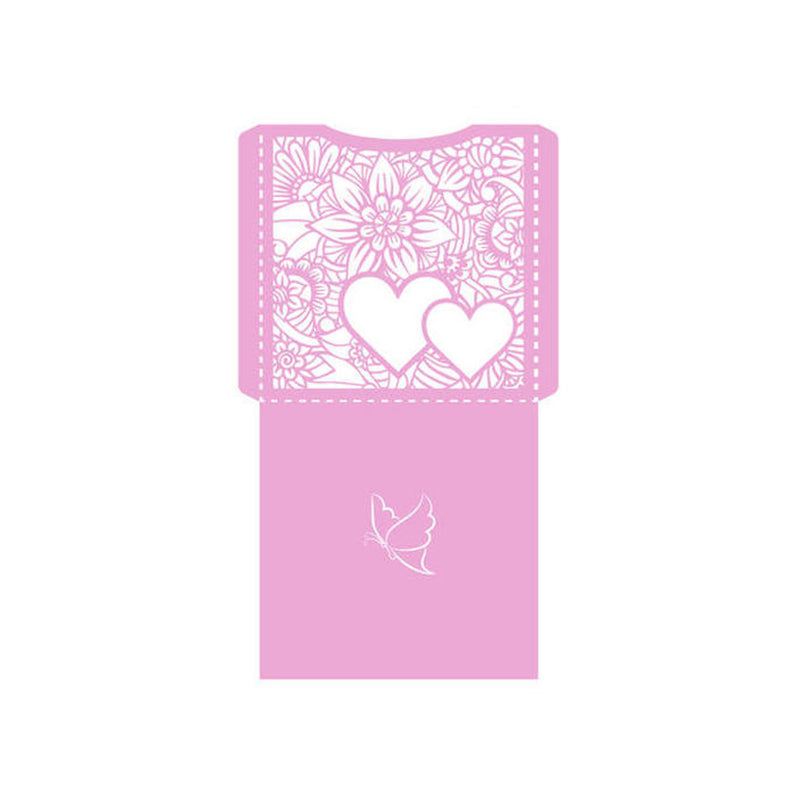 Poppy Crafts Cutting Dies (12.3cm x 21.1cm) Envelope Template Hearts 206*