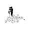 Poppy Crafts Cutting Dies (15.3cm x 18.3cm) Bride and Groom 213*