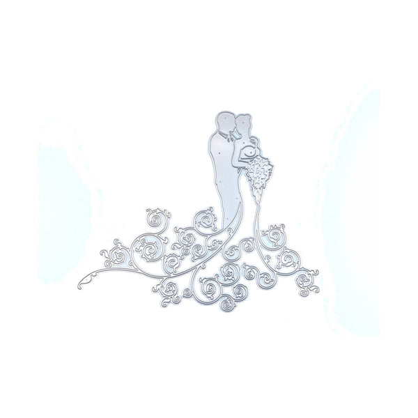 Poppy Crafts Cutting Dies (15.3cm x 18.3cm) Bride and Groom 213*