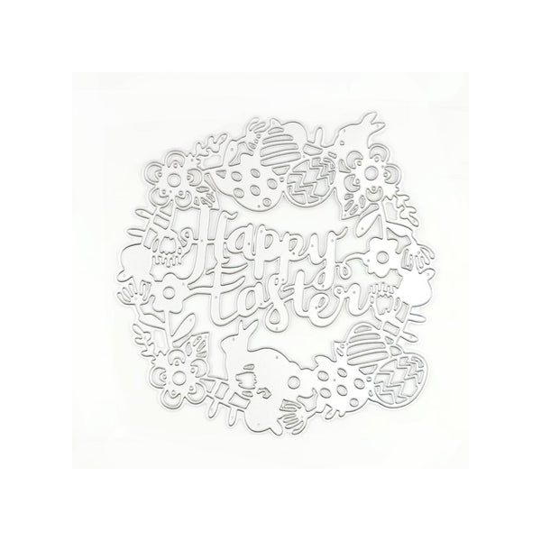 Poppy Crafts Cutting Dies #281 - Happy Easter Wreath*